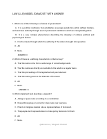 LL.B Model Exam with(1) ANSWER .pdf